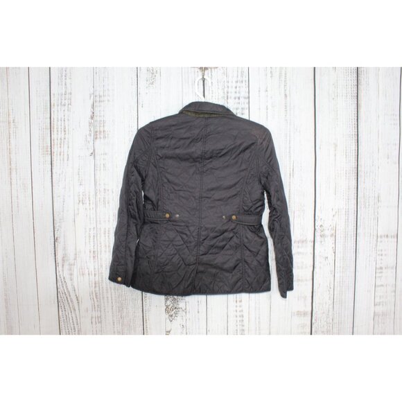 LL Bean Quilted Riding Jacket Black Size Small - Picture 4 of 10